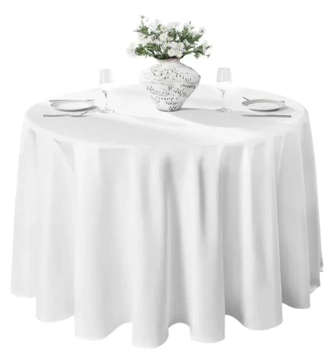 MANTELES REDONDOS BLANCOS 2,80 APROX.