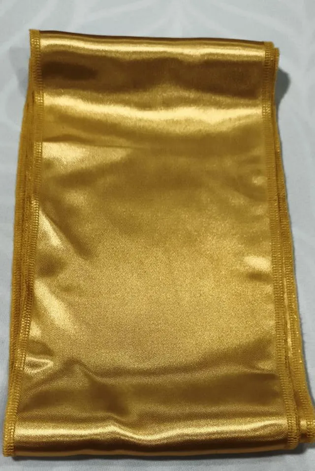 CINTA DORADA PARA FUNDAS RASO 2 METROS X 14 CM ANCHO